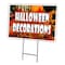 Signmission Halloween Decoration Yard Sign & Stake outdoor plastic coroplast window, C-1824 Halloween Decoration C-1824 Halloween Decoration - alternate 1